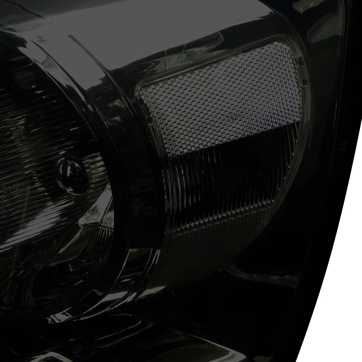 2006-2008 Ram 1500 2500 3500 Replacement Smoke Headlights & Driving Lamps - Durable LED Light Upgrade for Night Driving & Off-Road Adventures