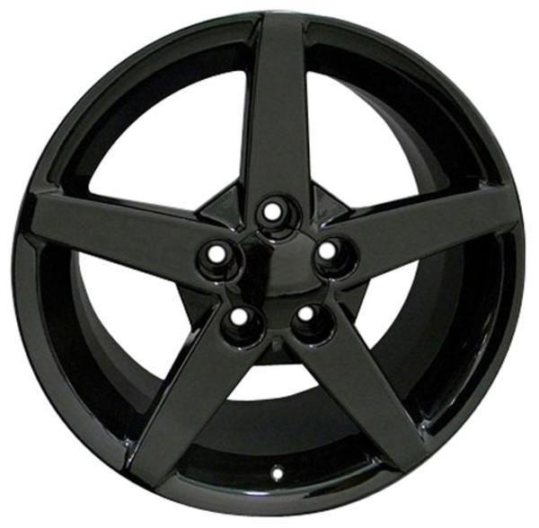 18 Inch Black Replacement Wheel Rim for Pontiac Firebird 1993-2002 | OEM Style Replica #7387737 | Perfect for Restoration Projects & Classic Car Upgrades