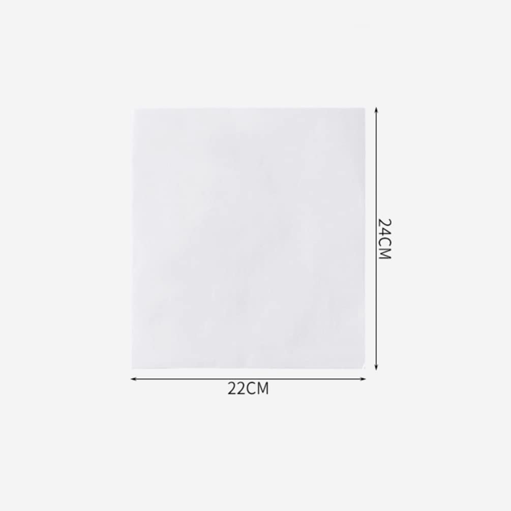 Hemoton 100-Pack Nonstick Greaseproof Baking Paper Liners - 8 Inch Round White Oil Absorbing Sheets for Air Fryer, Oven, Baking Pans & Food Wrapping - Perfect for Fried Foods, Pastries & Deli Sandwiches
