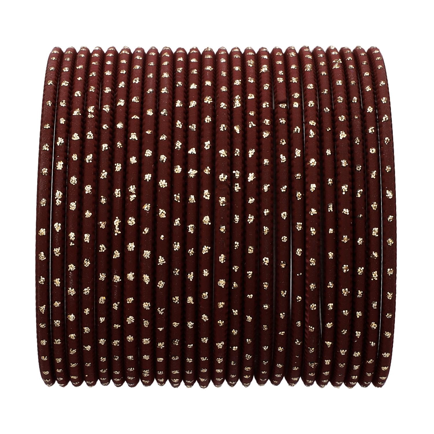 Efulgenz Indian Bangles Set - Bollywood Plain Metal Bangle Bracelets for Women | Wedding Jewelry, Costume Accessories | Perfect for Bridal, Party & Festival Wear