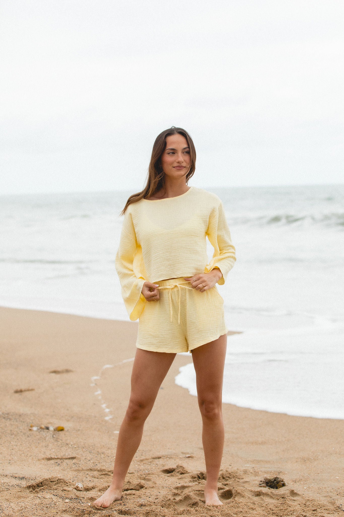 Breathable Cotton Gauze Shorts for Women - Comfortable Summer Casual Wear | Perfect for Beach, Yoga & Lounge