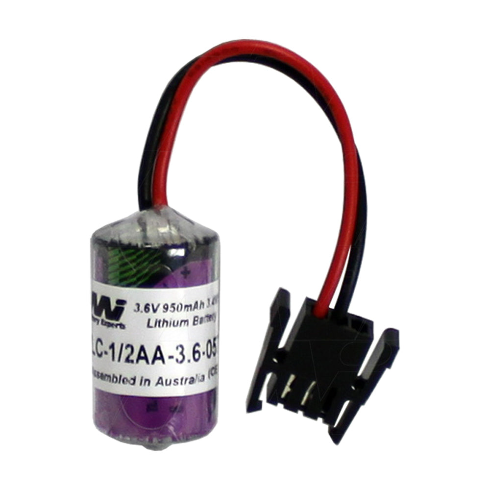 3.6V 950mAh Rechargeable Lithium Battery for PLC & CNC Machines - Long-Lasting Power Supply for Industrial Automation Equipment