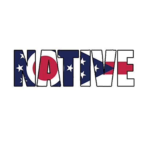 EW Designs Ohio Native Vinyl Decal - OH Pride Bumper Sticker for Cars & Trucks (5 Inch) - Perfect for State Pride, Vehicle Customization & Gift Giving