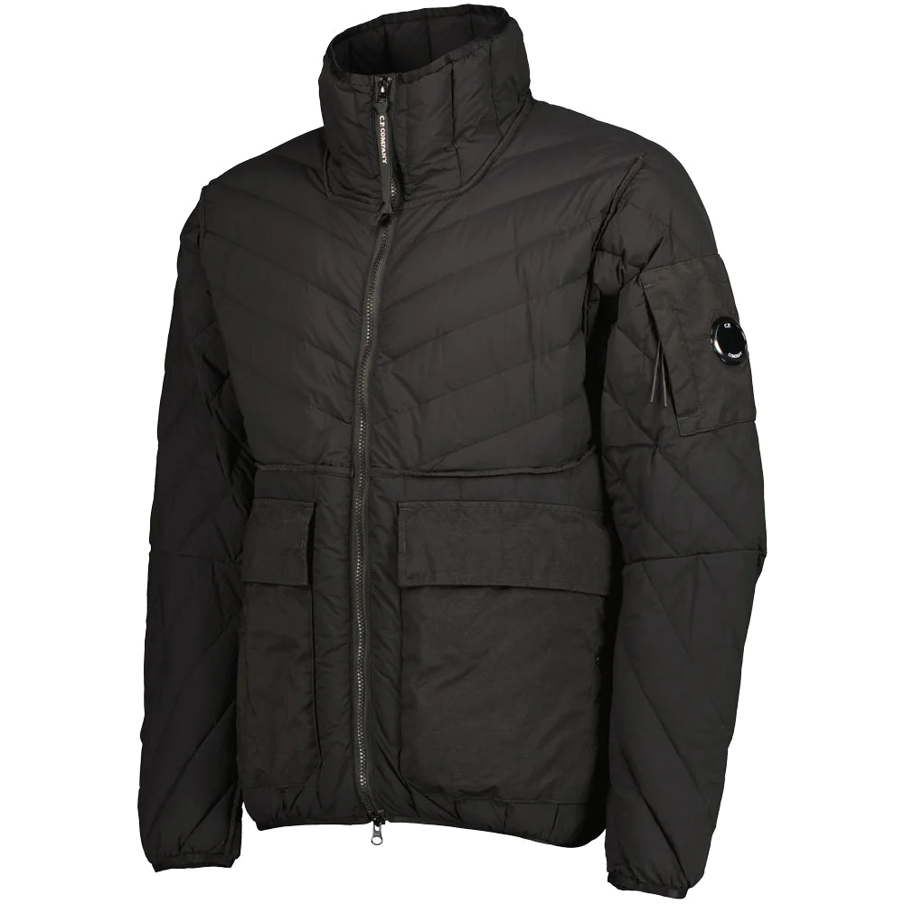 CP Company Down Monobloque Lens Jacket - Waterproof Winter Coat for Men, Lightweight Puffer Jacket with Reflective Lenses - Perfect for Urban Commuting & Outdoor Adventures