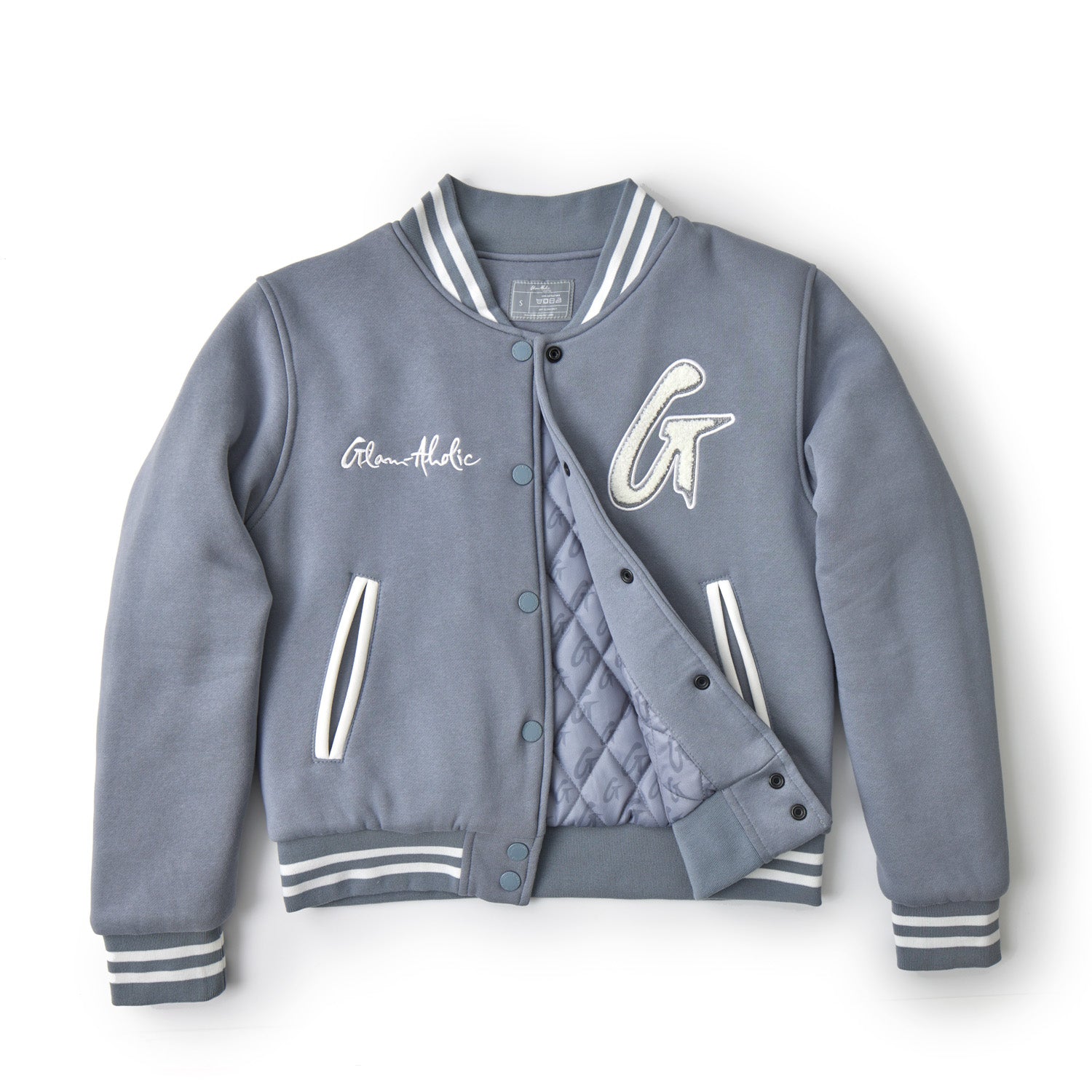 Essential Gray Varsity Jacket for Men & Women - Stylish Casual Outerwear for School, Sports & Everyday Wear