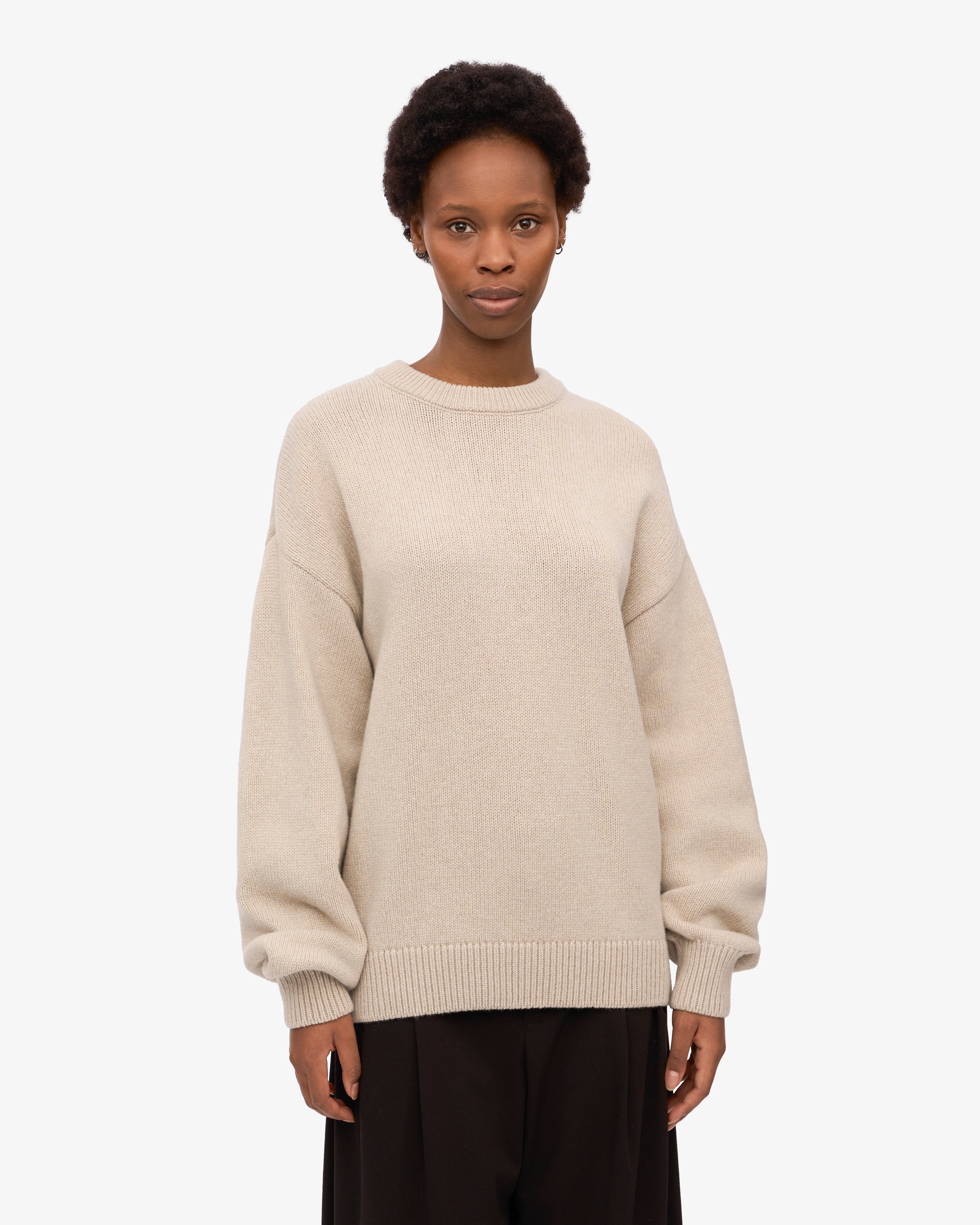 Premium Oversized Merino Wool Sweater - Ivory White | Soft & Warm Winter Pullover | Cozy Casual Wear for Women & Men | Perfect for Cold Weather, Office & Weekend Outfits