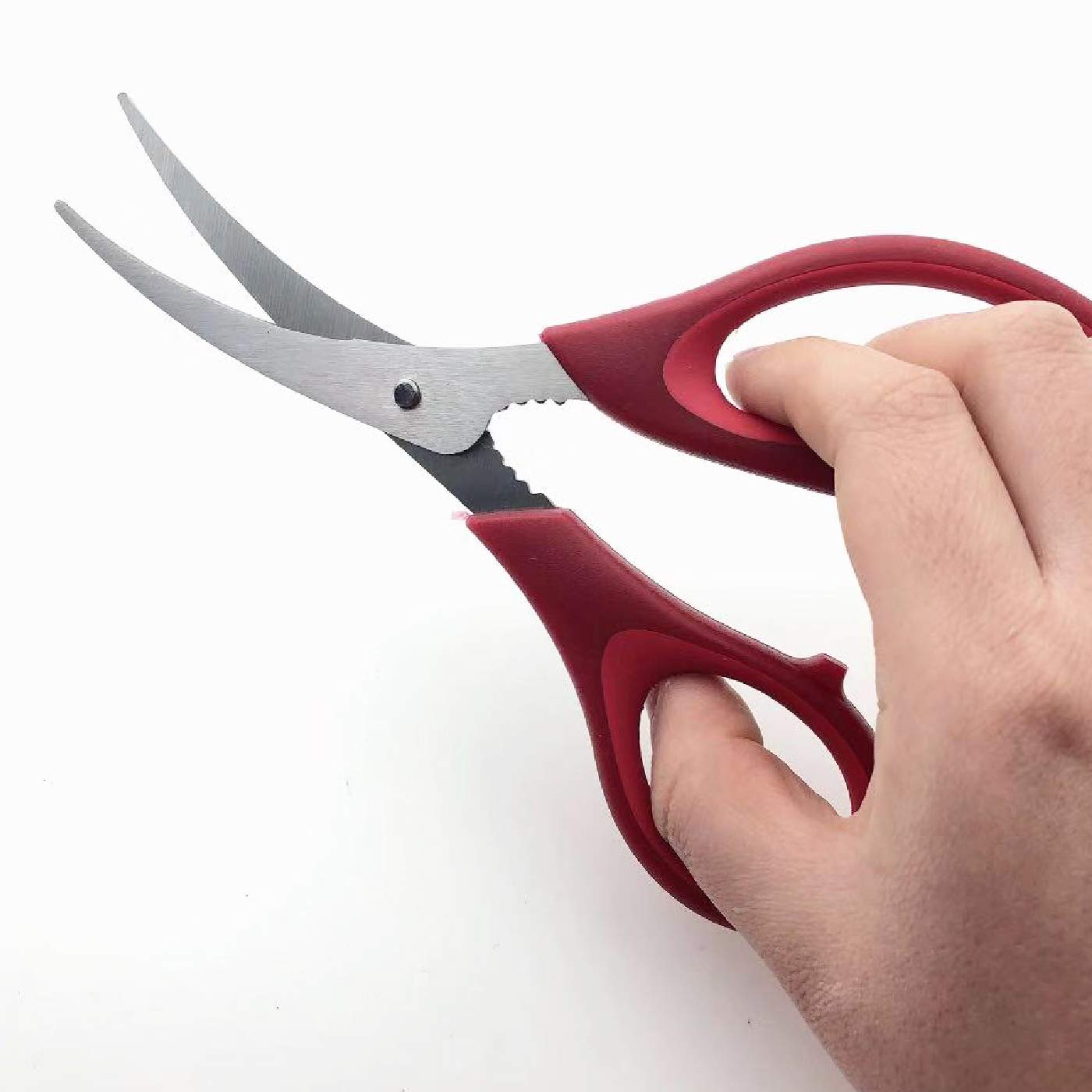 Stainless Steel Seafood Scissors Set (4-Pack) - Heavy Duty Kitchen Shears for Crab, Lobster, Fish - Multi-Purpose Cooking & Food Prep Scissors - Perfect for Seafood Restaurants, Home Kitchens & Outdoor BBQs