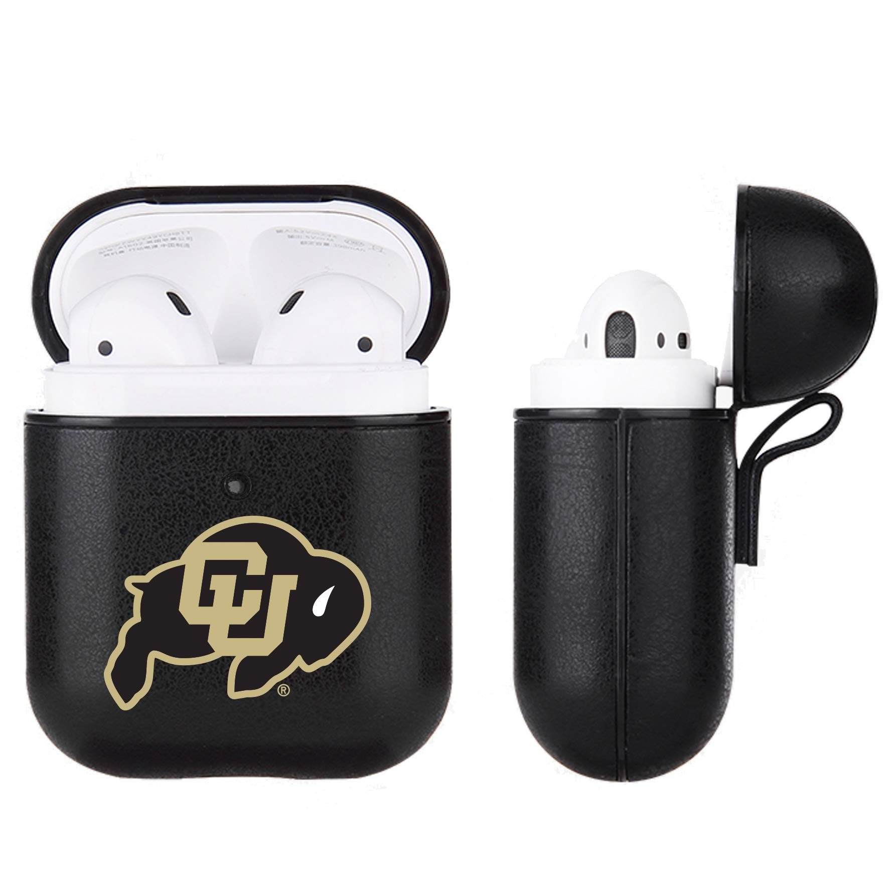 NCAA Leather Case for Apple AirPods - Durable Protective Cover with Team Logo - Perfect for Sports Fans, Travel & Daily Use