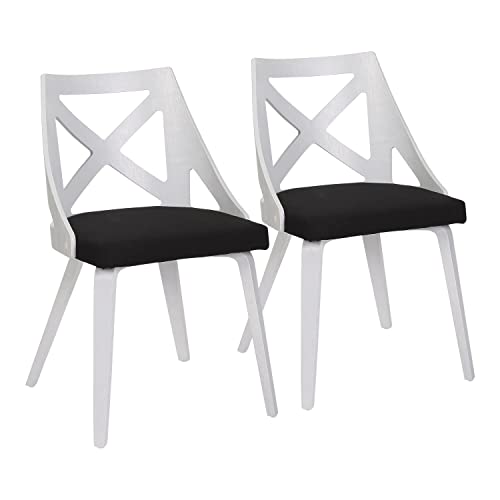 White Textured Wood, Charcoal Fabric