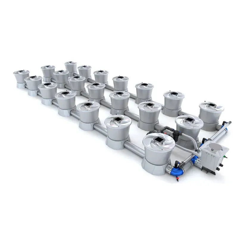 Alien Hydroponics V System DWC - 21 Pot 3 Row Deep Water Culture Hydroponic Growing Kit for Indoor Plants, Herbs & Vegetables | Perfect for Home Gardening, Greenhouse & Urban Farming