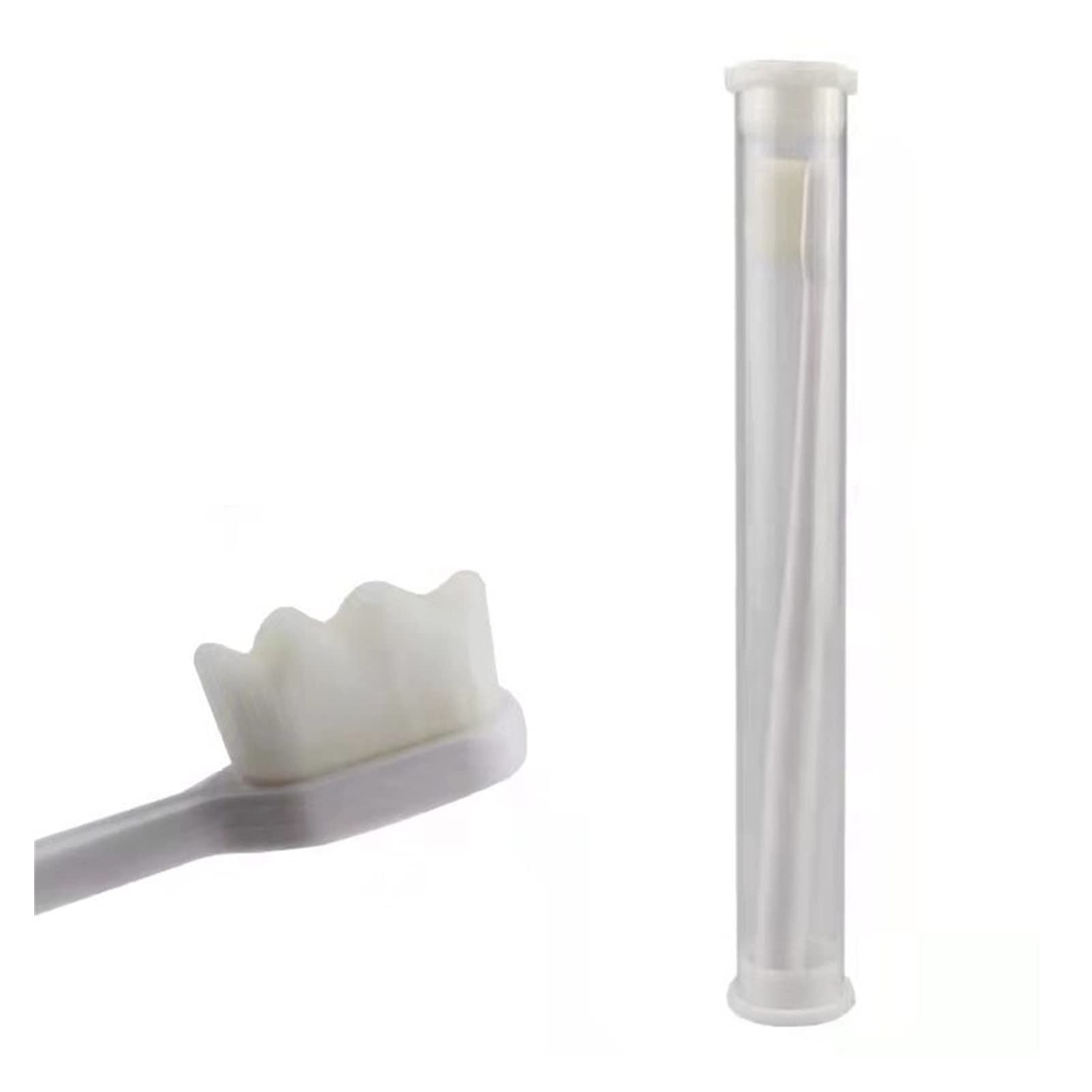 50 Pack Ultra-Soft Manual Toothbrushes for Adults - Micro Nano Bristles with 20,000 Soft Bristles - Gentle Dental Care for Sensitive Teeth & Gums - Perfect for Home, Travel & Office Use (White)