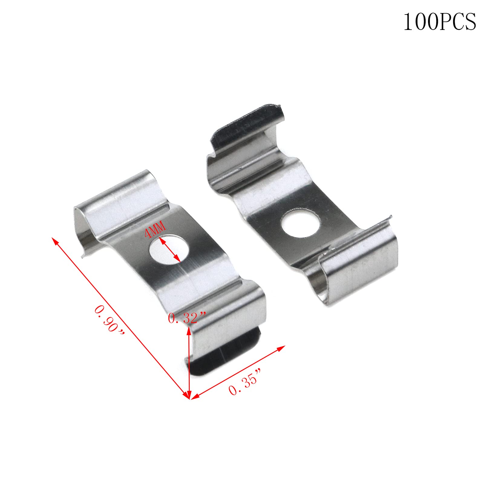 100PCS T5 LED Light Clips - 0.90