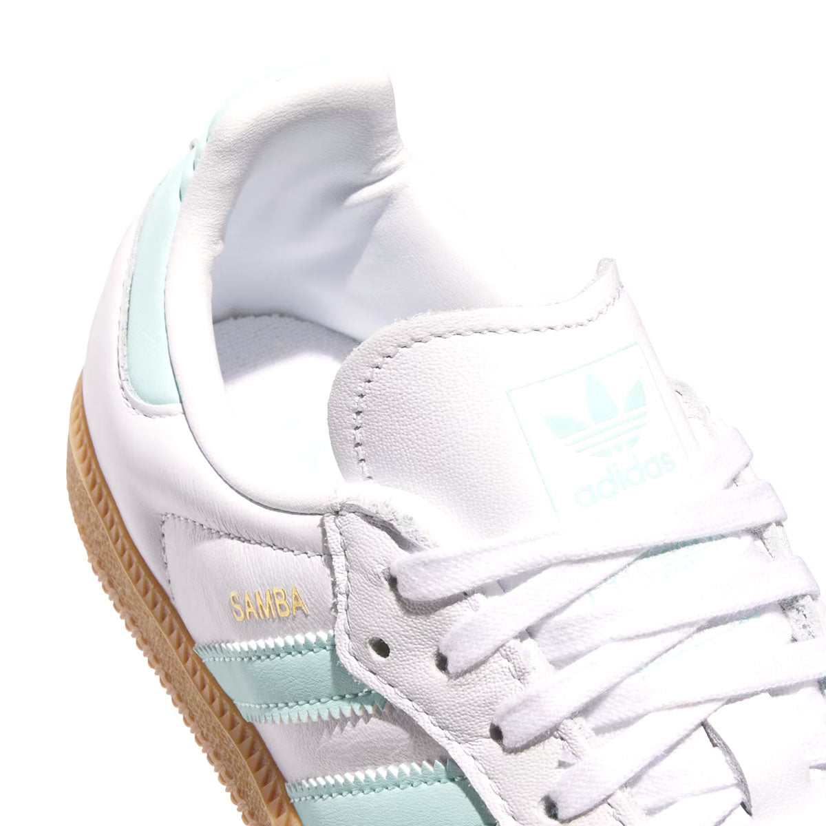 Kids Samba OG Sneakers - Cloud White Semi Flash Aqua - Comfortable & Stylish Shoes for Boys & Girls - Perfect for School, Sports & Casual Wear