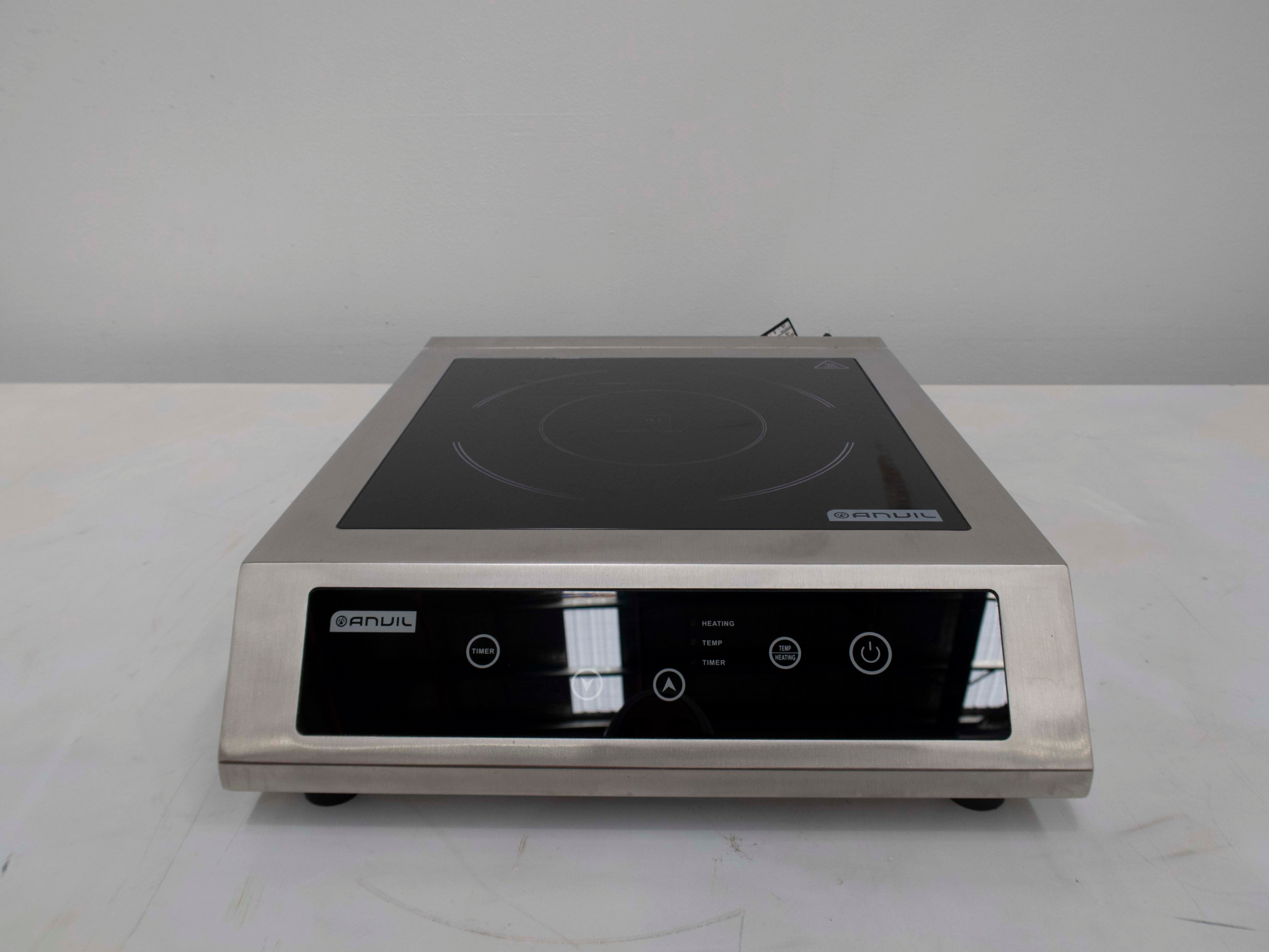 Anvil ICL3500 Large Induction Cooktop - 3500W Commercial-Grade Burner with Precise Temperature Control for Restaurants, Catering & Home Kitchen Use