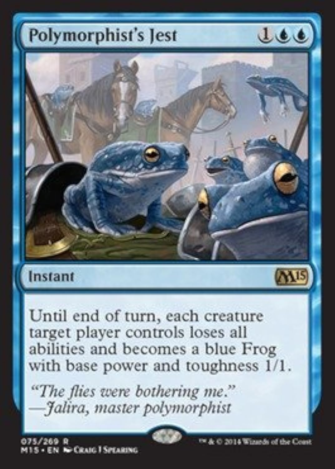 Magic: The Gathering - Polymorphist's Jest (075/269) - MTG 2015 Core Set - Rare Blue Instant Card for Gameplay & Deck Building