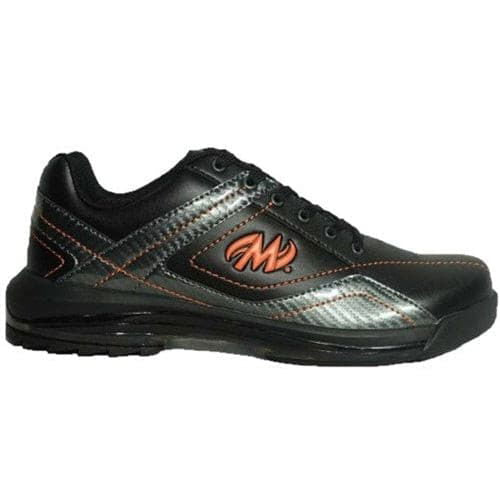 **Motiv Men's Propel Black Carbon Orange Right Hand Wide Bowling Shoes – Perfect for Competitive Leagues & Casual Play**