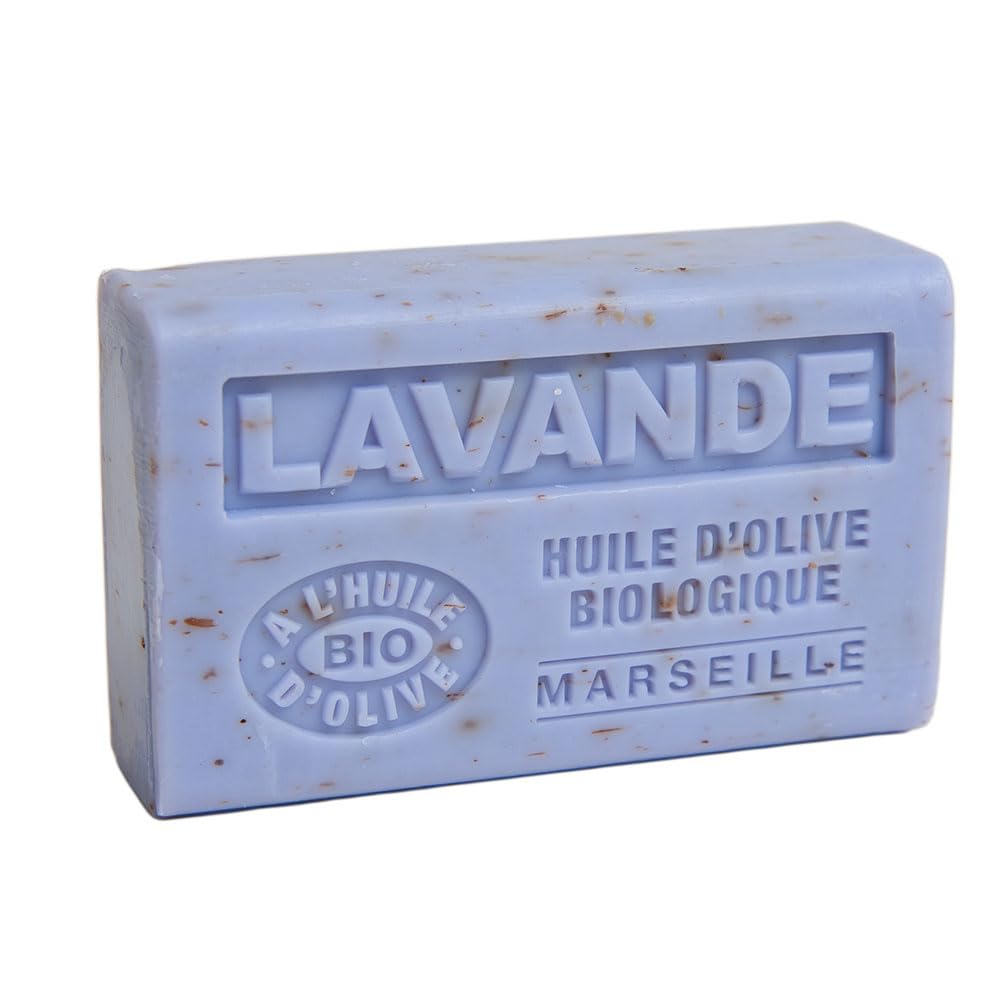 **Marseille Soap - 100% Pure Organic Olive Oil & Shea Butter French Soap Bar (125g) - Lavender Scented for Relaxation - Perfect for Bath, Spa & Gift**