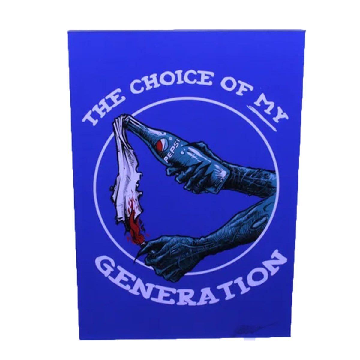 Godmachine Signed 'My Choice Molotov' Limited Edition Lithograph Print - Punk Rock Art for Home & Office Decor | Perfect for Music Lovers & Collectors