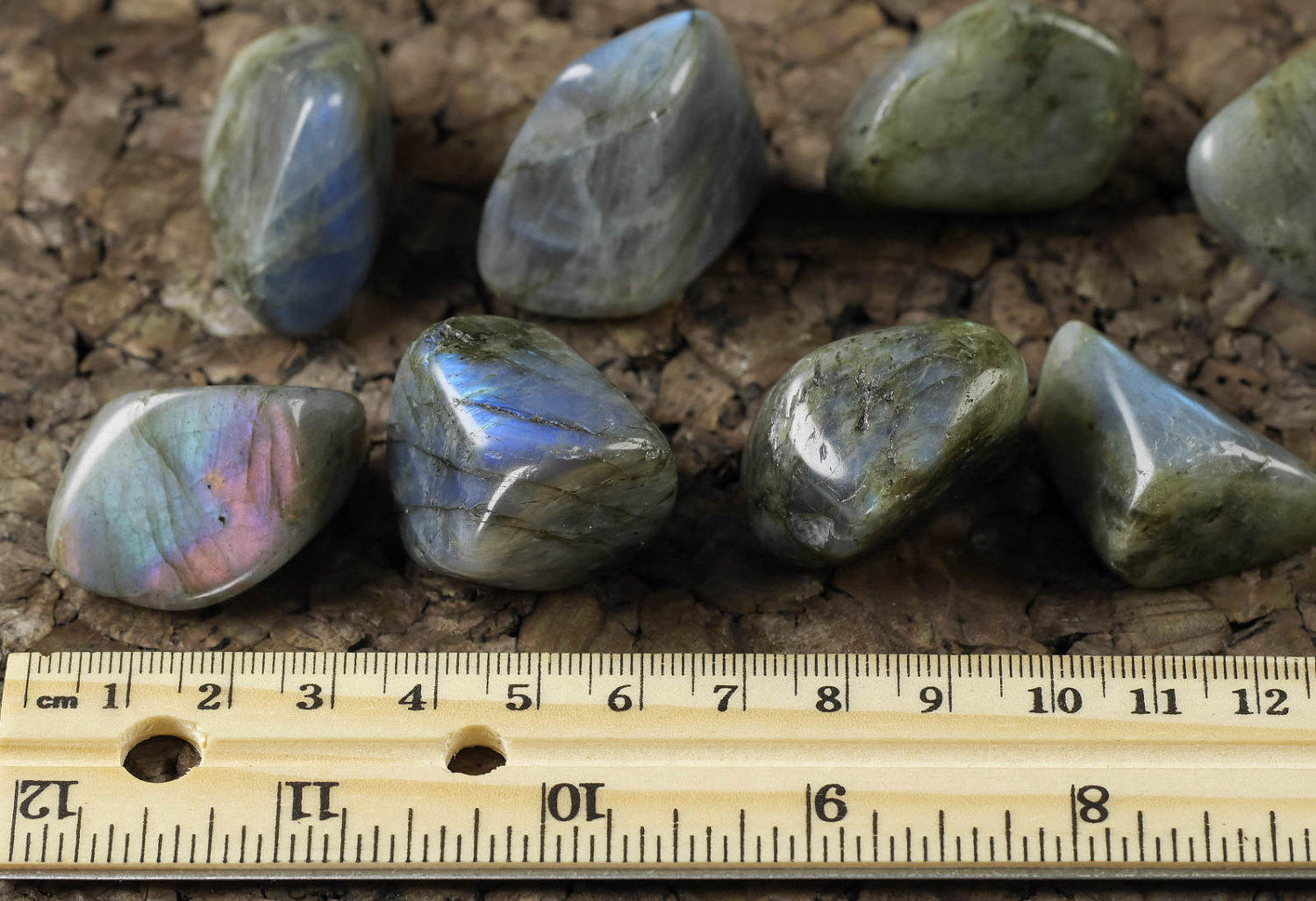 Rainbow Blue Labradorite Tumbled Stones - Natural Healing Crystals for Meditation, Energy Work & Spiritual Gifts (E0210) | Perfect for Reiki, Chakra Balancing & Home Decor