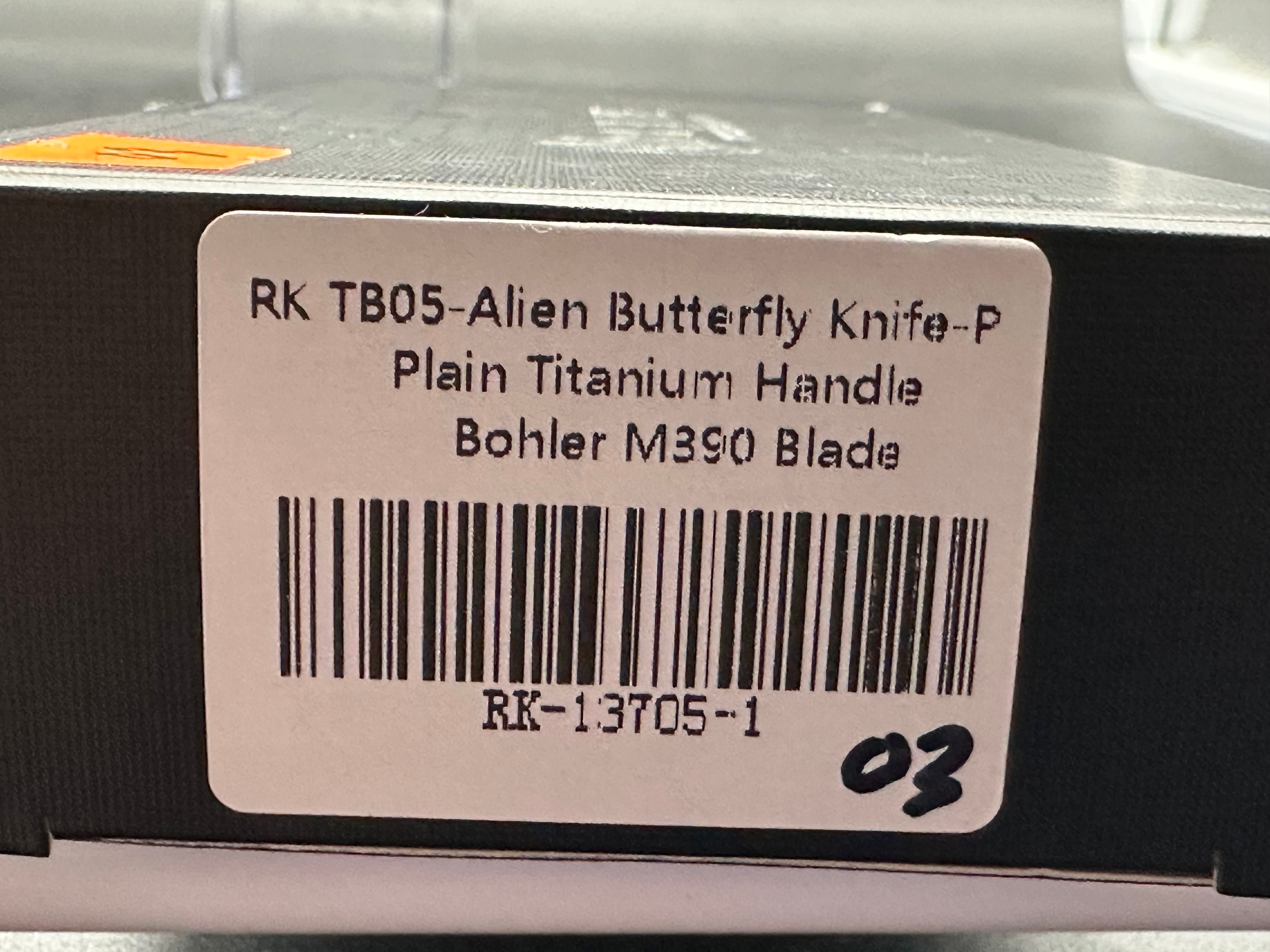 Rike Alien TB05 Limited Edition Butterfly Balisong Knife - Only 20 Made - Perfect for Collectors, EDC & Flipping Tricks