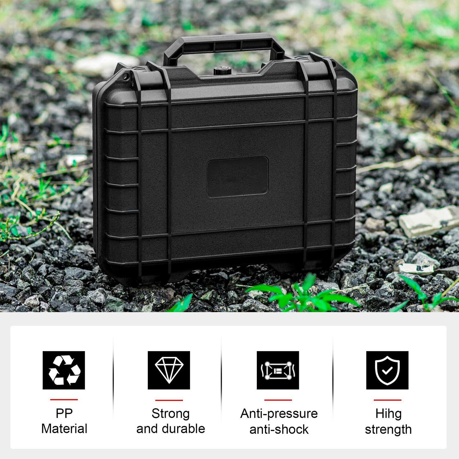 Youyijia Waterproof Protective Hard Flight Case for Camera Equipment, Drones & Lens Accessories - 34 x 27 x 10cm Secure Storage Box - Perfect for Travel, Outdoor Shoots & Equipment Transport