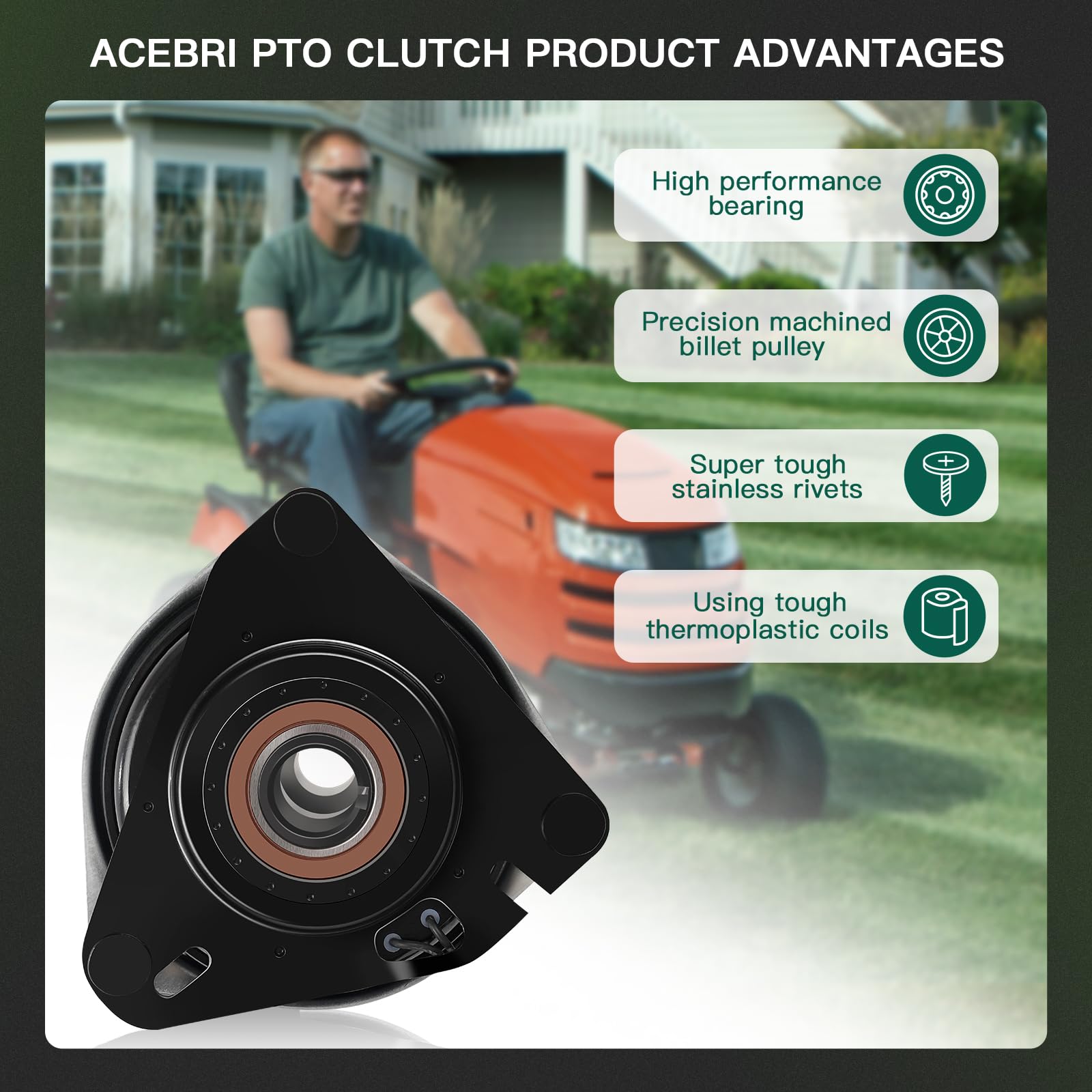 Ogura MA-GT-SN11 PTO Clutch Replacement for Snapper Mowers - Compatible with Models 7029232, 7029232SM, 7029232YP - Perfect for Lawn Mower Maintenance and Tractor Repairs