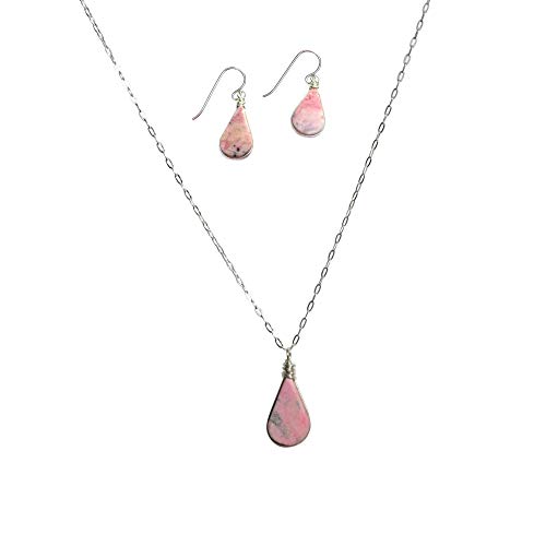Pink Teardrop Rhodonite Stones