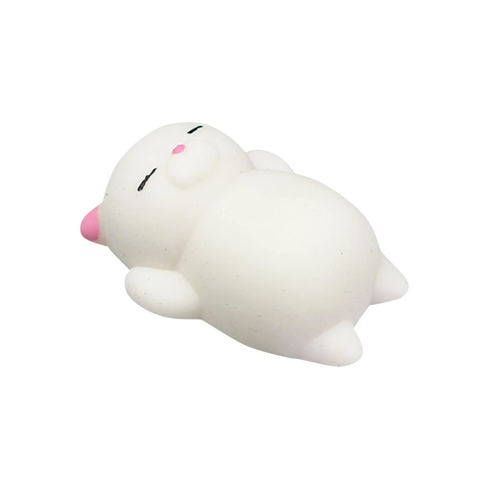 Kawaii Mochi Squishy Toys - Peach Cat & Nebwe Mochi Animals, Stress Relief Fidget Toys for Kids & Adults, Cute Pop It Sensory Toys for Anxiety Relief - Perfect Birthday Gift for Boys & Girls, Fun Desk Toys for Office & Classroom Use