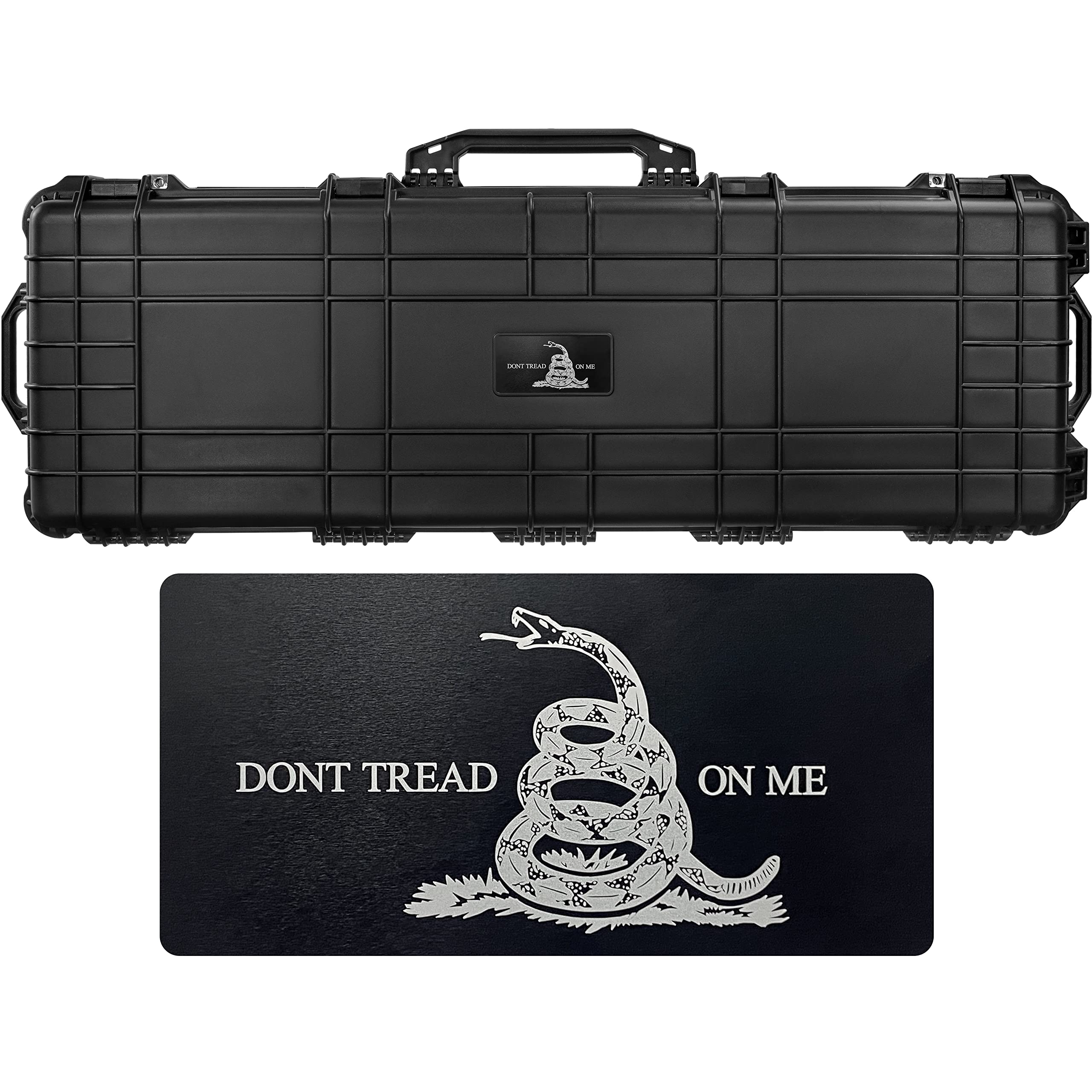 Eylar 48 Inch Hard Rifle Case - Waterproof, Shockproof, Foam Lined (Black) | Durable Gun Storage for Hunting, Shooting Range & Outdoor Adventures