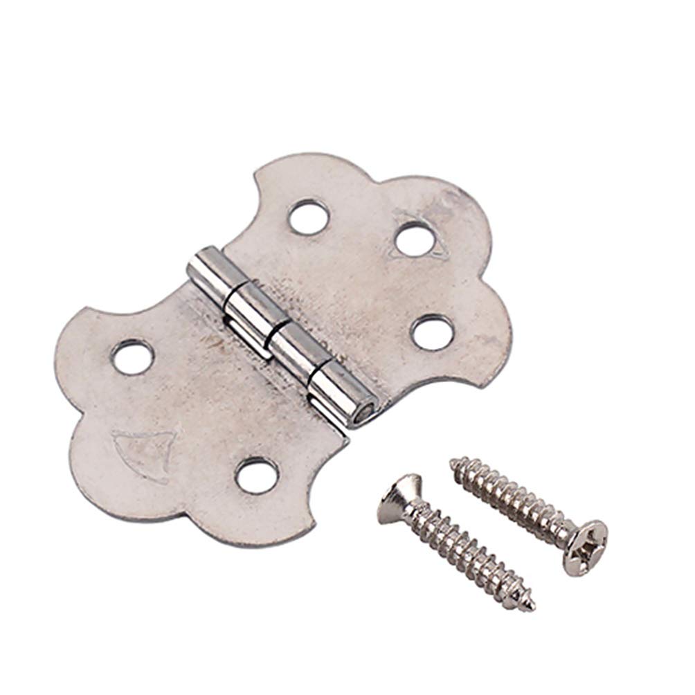 3-String Box Guitar Brass Hinge Tailpiece - Mini Butterfly Hinged Bridge Replacement for Cigar Box Guitars | Perfect for Luthiers & DIY Instrument Builders