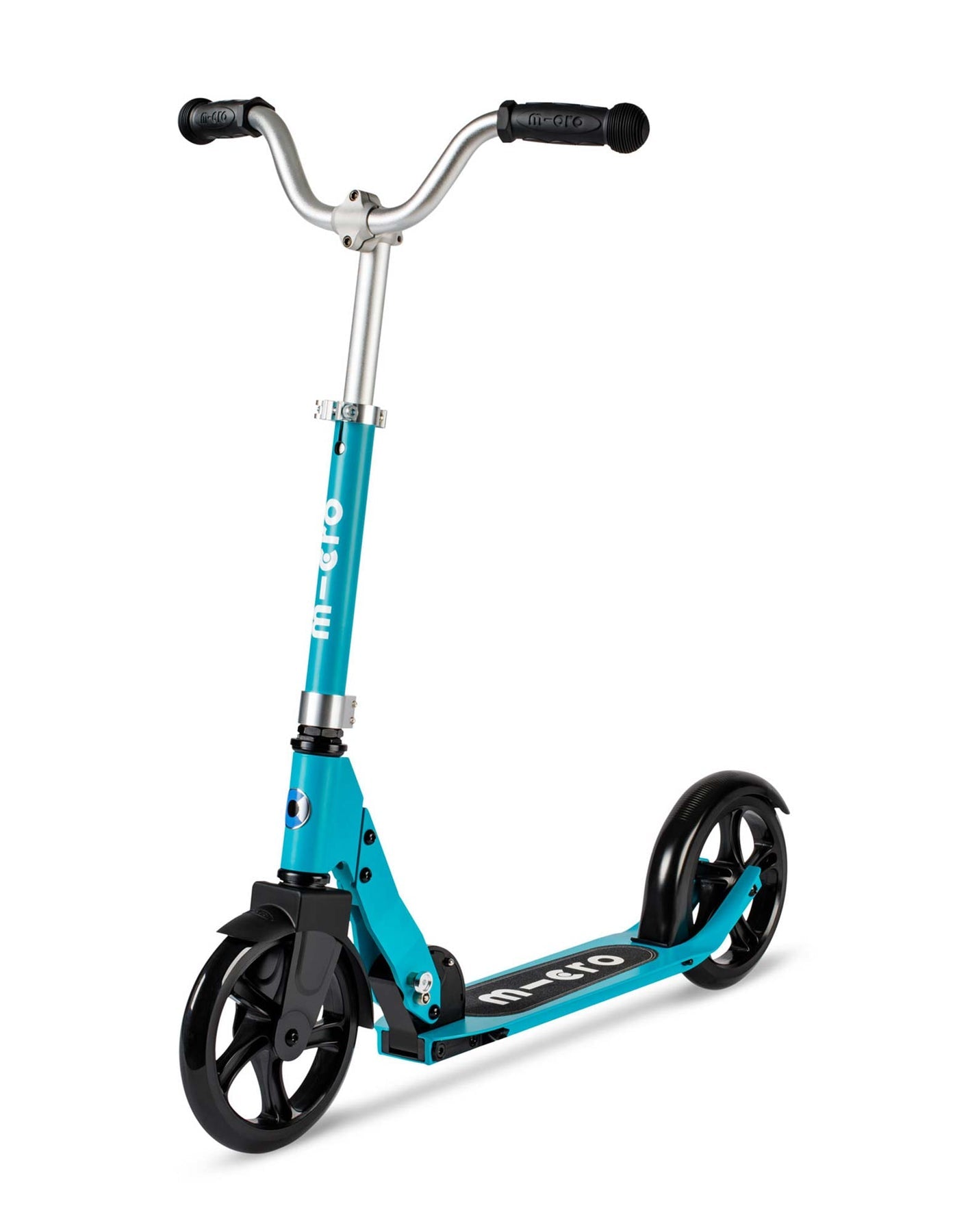 Micro Cruiser Kids Scooter - Lightweight Aluminum Deck & Smooth Ride for Ages 5-12 - Aqua Blue | Perfect for Neighborhood Rides, Park Adventures & School Commutes