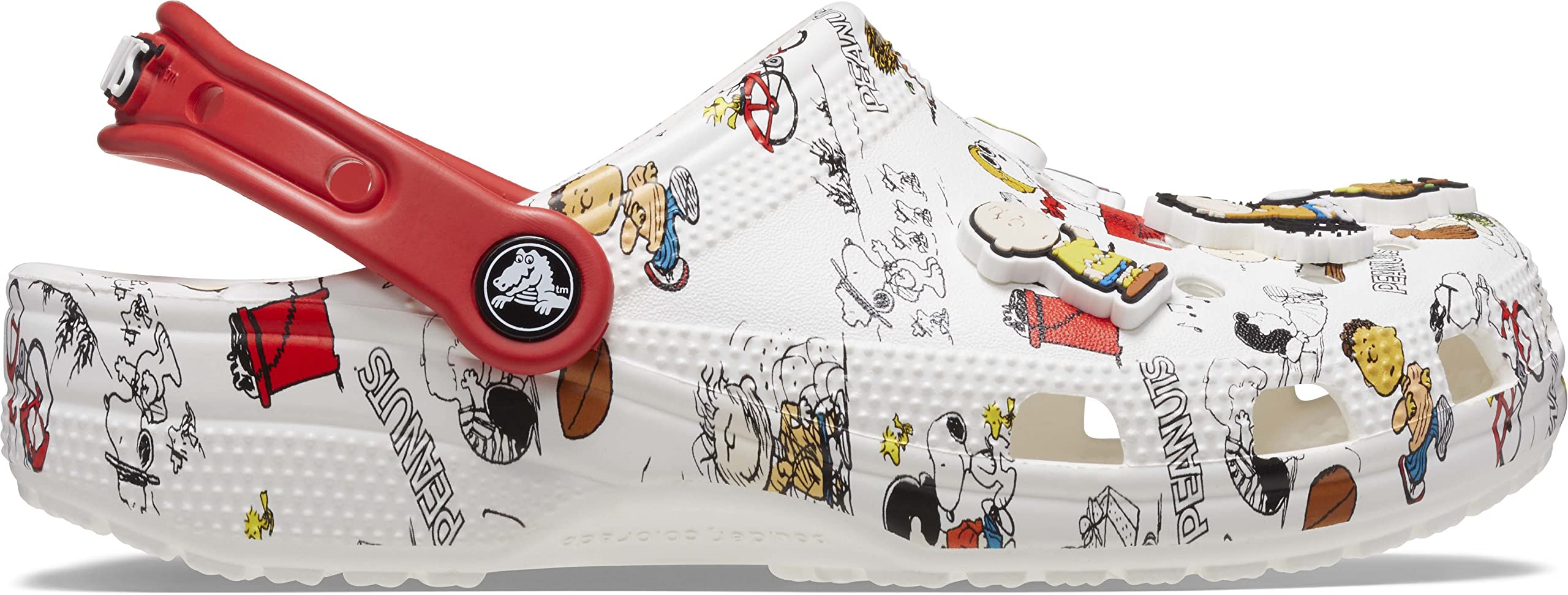 Crocs Unisex-Adult Classic Clogs | Peanuts Snoopy Design | Comfortable Slip-On Shoes for Men & Women | Perfect for Home, Garden, Beach & Casual Wear