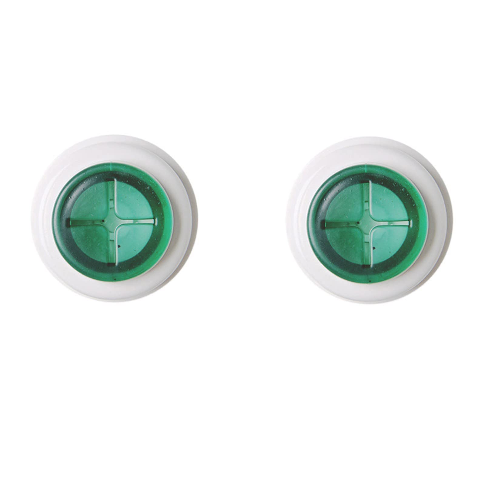 Kitchen Dishcloth Clip & Towel Hook - 2 Pack Green Metal Rack for Home & Office