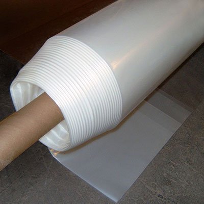 6 Mil UV Treated Clear Greenhouse Plastic Film - 36' x 55' - Durable, Weatherproof Cover for Gardening, Plant Protection & Year-Round Growing