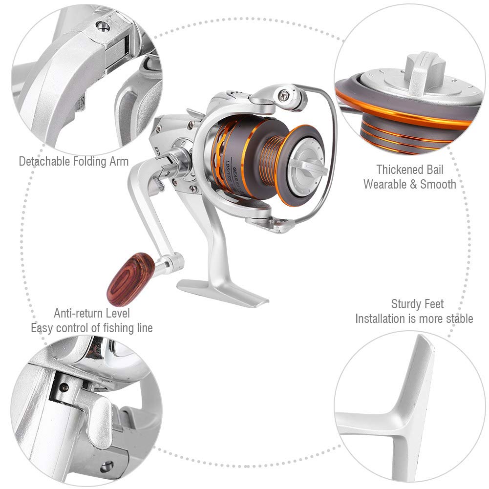 Heavy Duty Metal Fishing Reel - Lightweight Casting Spinning Reel for Saltwater & Freshwater Fishing | DX Series | Perfect for Surf, Pier & Boat Fishing