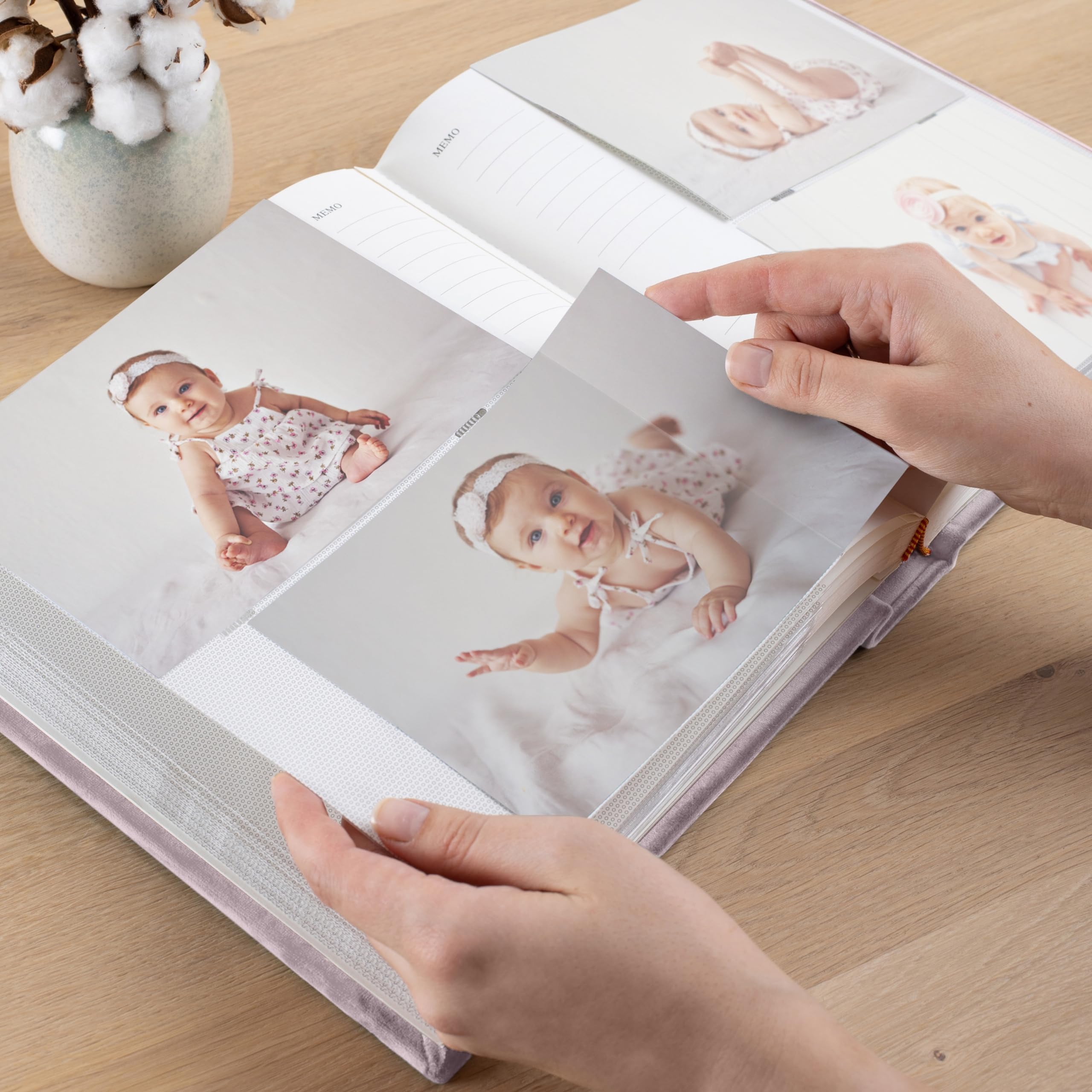 200-Pocket 4x6 Baby Photo Album | Personalized Baby Memory Book with 10x15cm Photo Sleeves | Perfect Baby Shower & 1st Birthday Gift | Nursery Decor & Family Keepsake