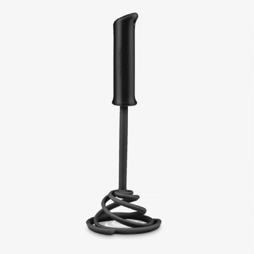 Dreamfarm Smood Lite Black - Premium Silicone Spatula for Baking, Cooking & Mixing - Perfect for Non-Stick Pans, Bowls & Kitchen Utensils