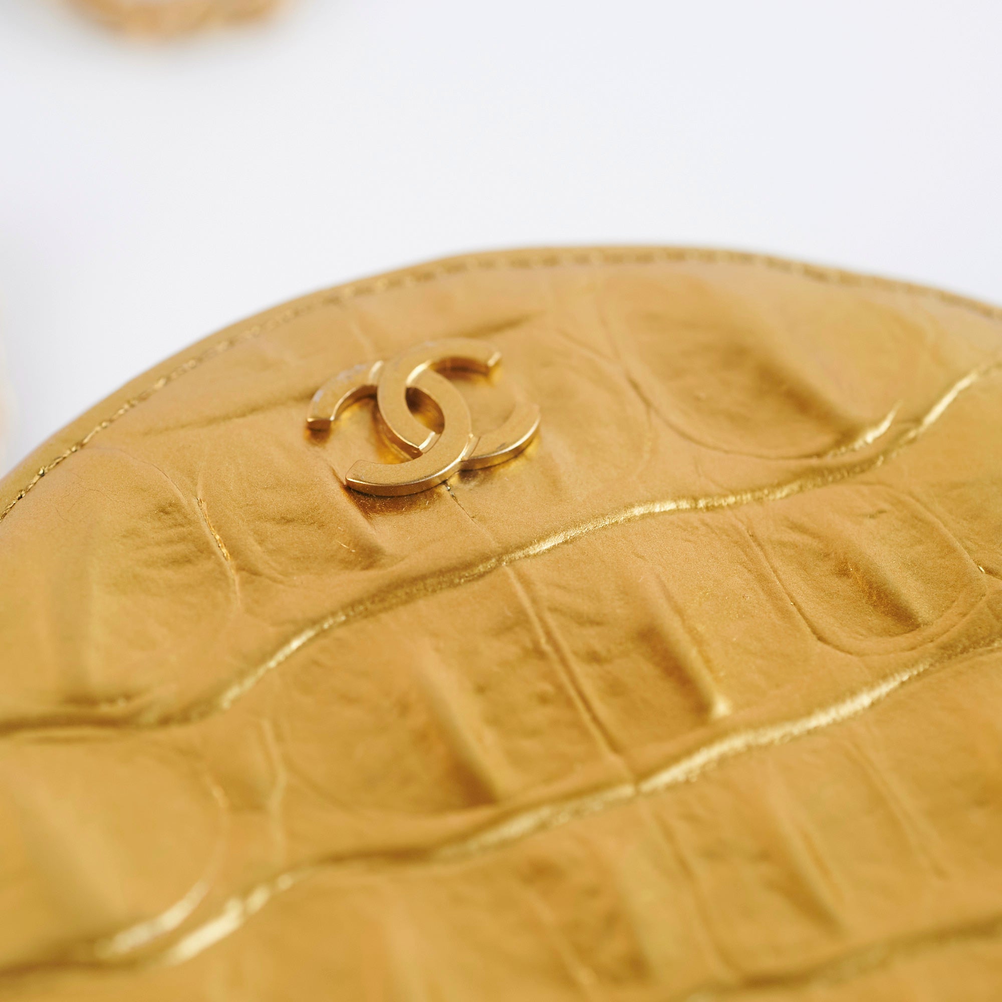 Chanel Round Crossbody Bag Gold - Luxury Designer Shoulder Purse for Women | Perfect for Evening Parties, Date Nights & Special Occasions