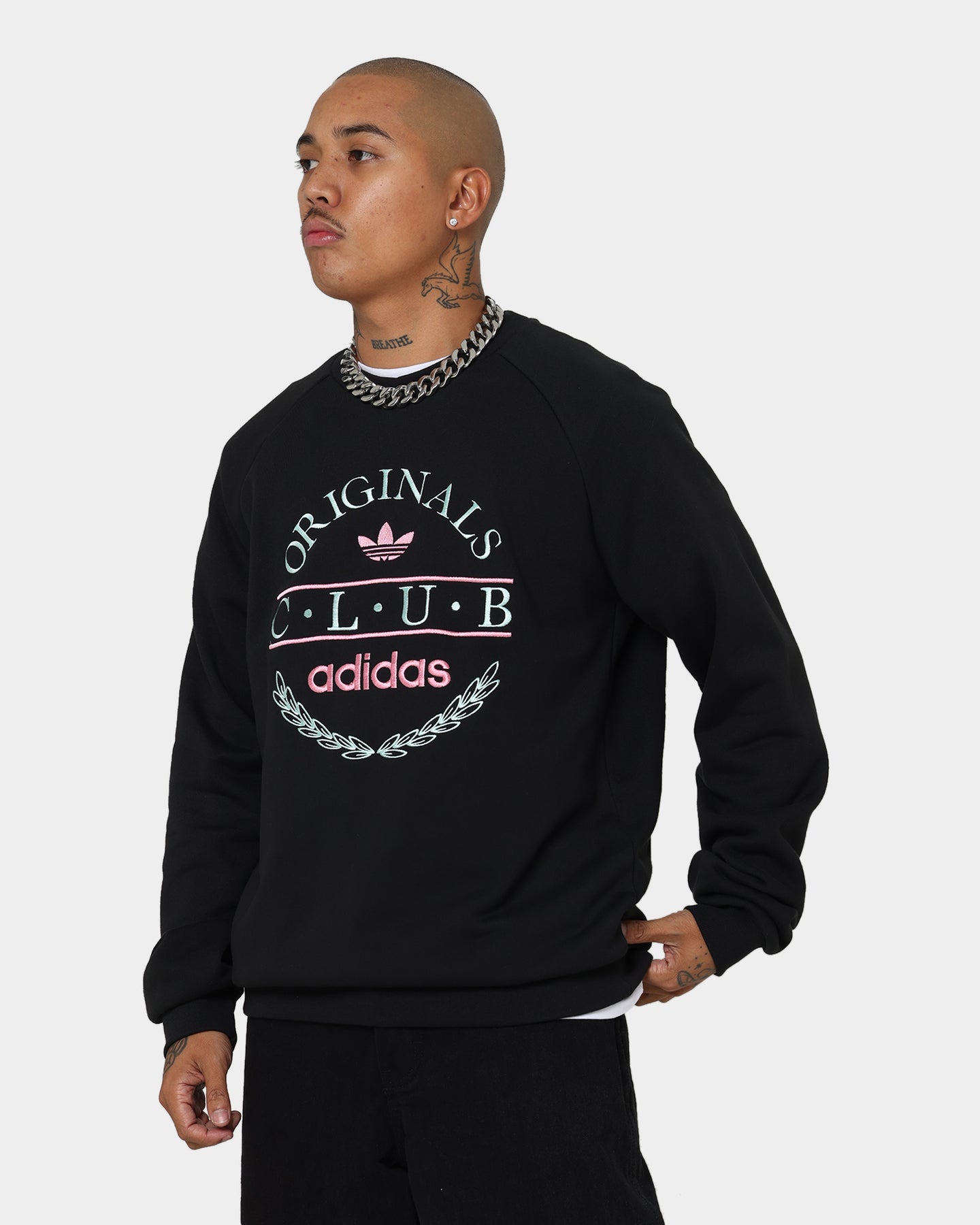 Adidas Club Sweater for Men - Black Cotton Pullover Hoodie | Casual Wear, Gym, Street Fashion