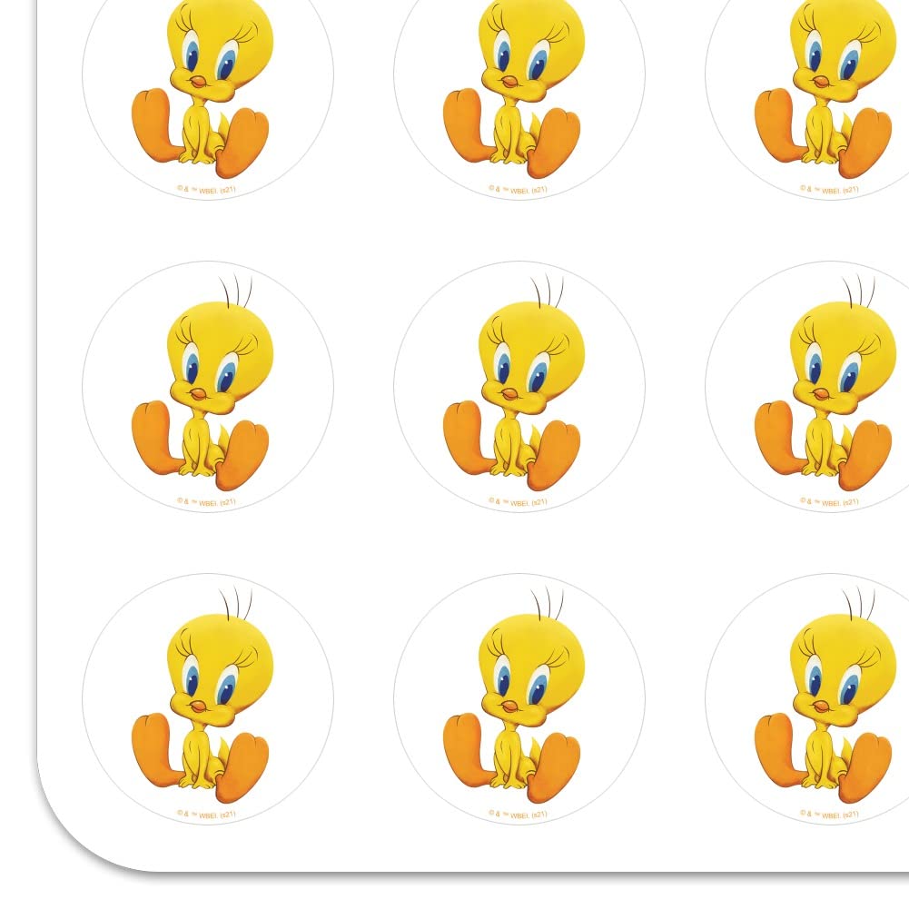 Looney Tunes Tweety Bird 1 Inch Clear Stickers for Planners, Calendars, Scrapbooking & DIY Crafts - Perfect for Journaling, Bullet Journals & School Supplies
