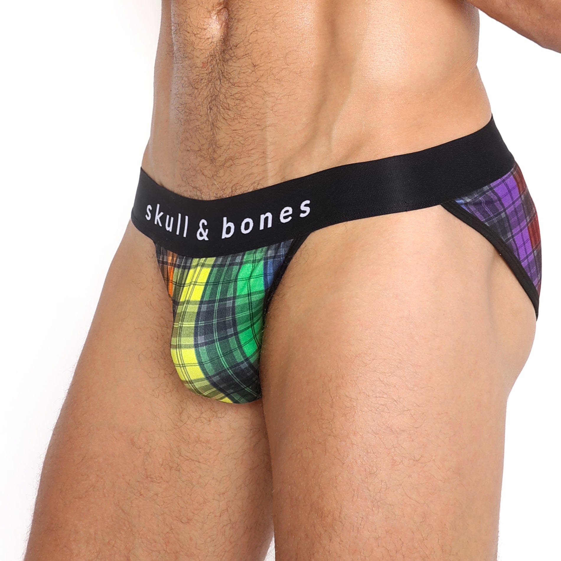 Rainbow Tartan Plaid Sport Briefs - Comfortable & Breathable Underwear for Men - Perfect for Gym, Running & Everyday Wear