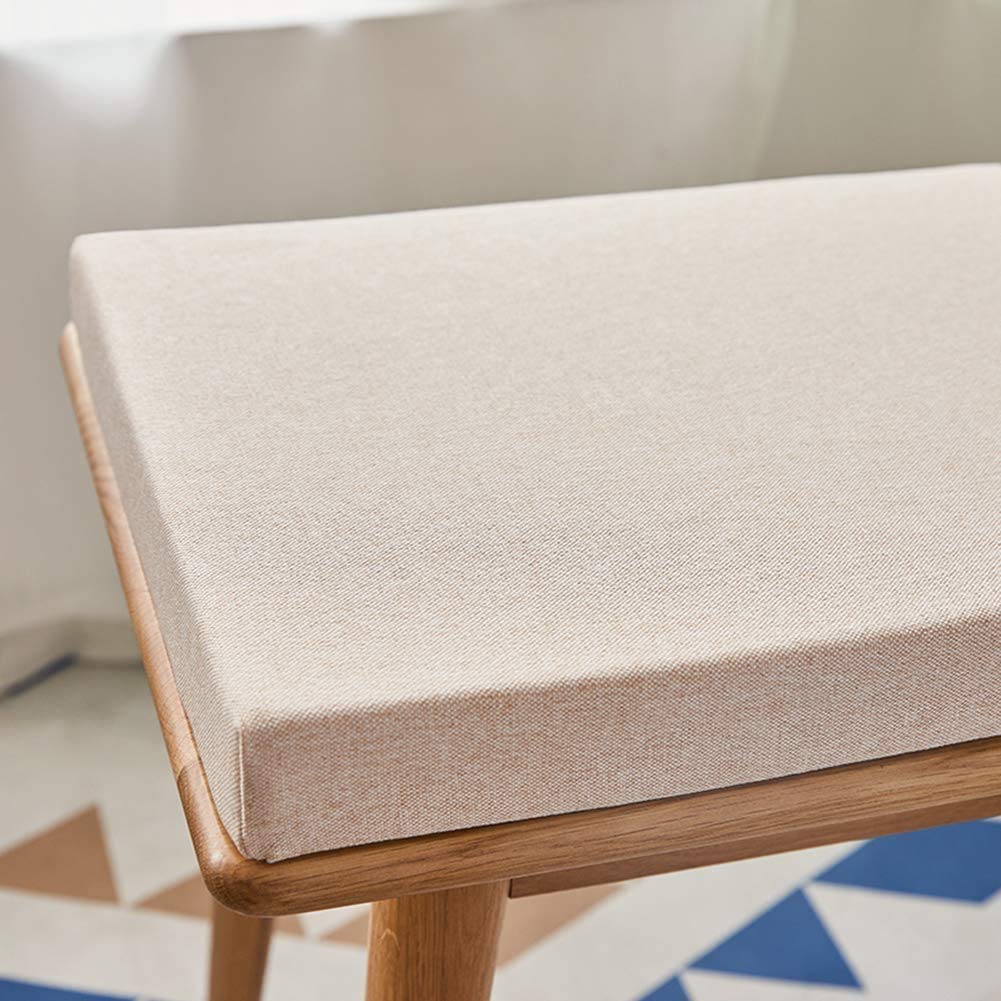 **Waterproof Outdoor Bench Cushion with Ties - Soft Memory Foam Patio Furniture Seat Cushion for Garden Swing, Indoor Sofa, Bay Window - Perfect for Backyard, Deck, and Cozy Indoor Seating**