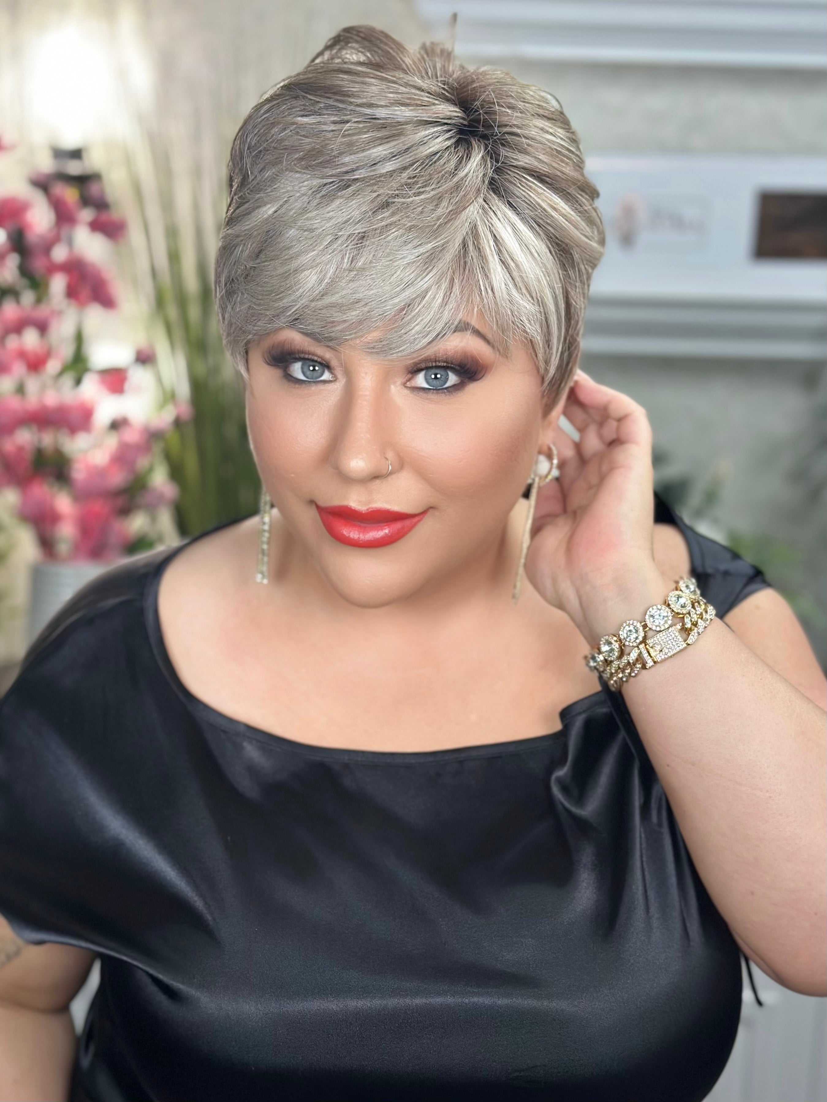 FEELING FAB Sandy Silver Hair Color - Long Lasting Semi-Permanent Dye for Vibrant Silver Grey Hair - Perfect for Salon Quality DIY Coloring at Home, Parties & Special Occasions