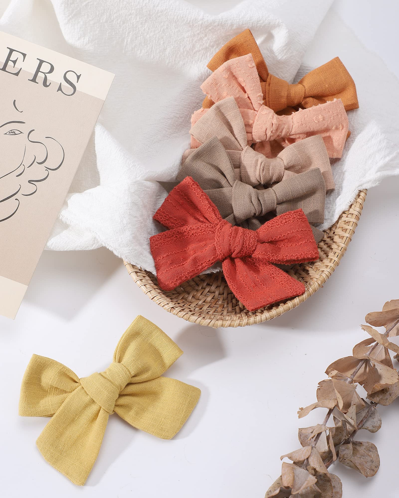 Jollybows 20 PCS Baby Girls Hair Clips Set - Handmade Hair Bows & Barrettes with Alligator Clips for Infants, Toddlers & Kids | Perfect for Parties, School & Daily Outfits