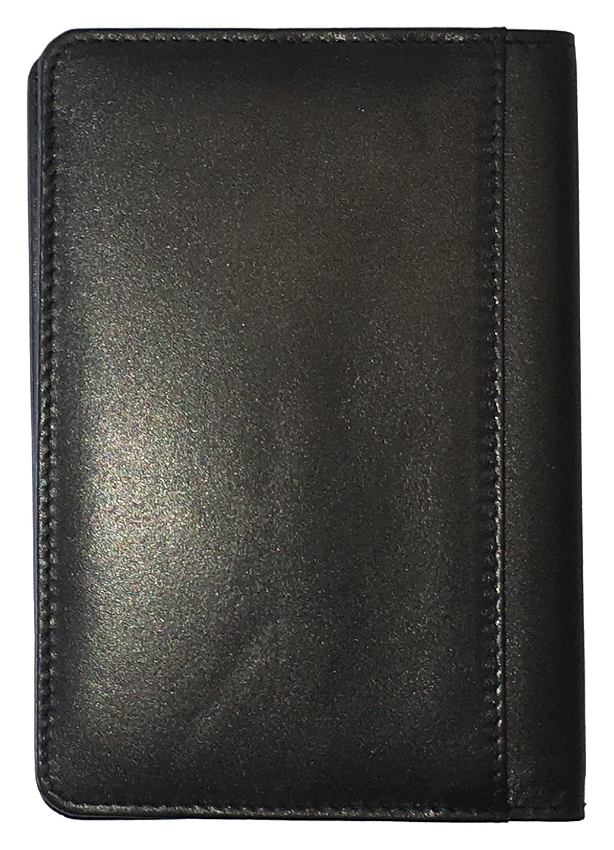 Personalized Monogrammed Black Leather RFID Passport Cover Holder & Luggage Tag Set - Travel Essentials for International Flights & Business Trips