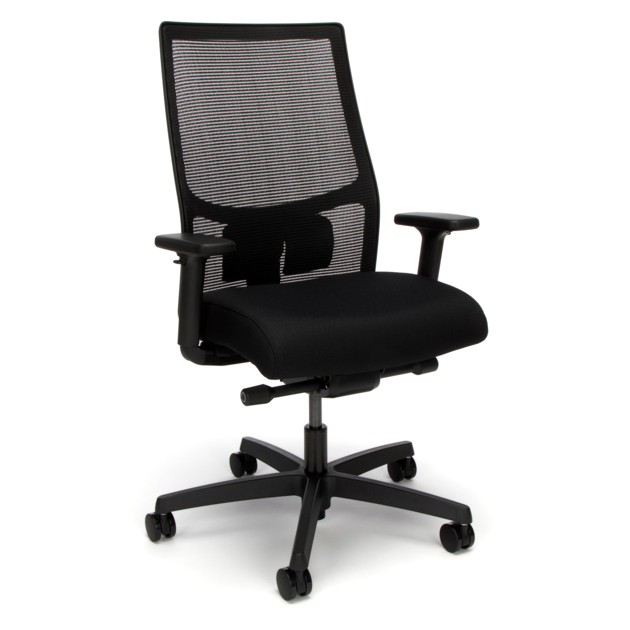 HON Ignition 2.0 Ergonomic Office Chair with Adjustable Tilt & Swivel Wheels - Comfortable Mesh Back Support for Long Hours Sitting - Home Office Desk Chair for Work, Gaming & Study