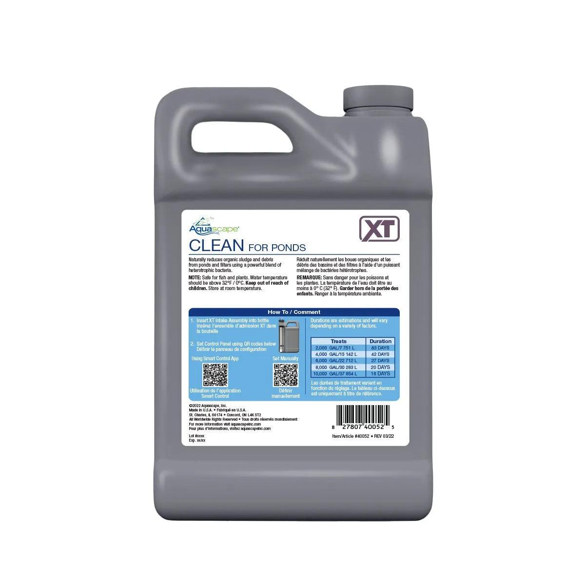 Clean for Ponds XT - Natural Pond Cleaner & Algae Control Solution | Safe for Fish & Plants | Perfect for Garden Ponds, Water Features & Outdoor Fountains