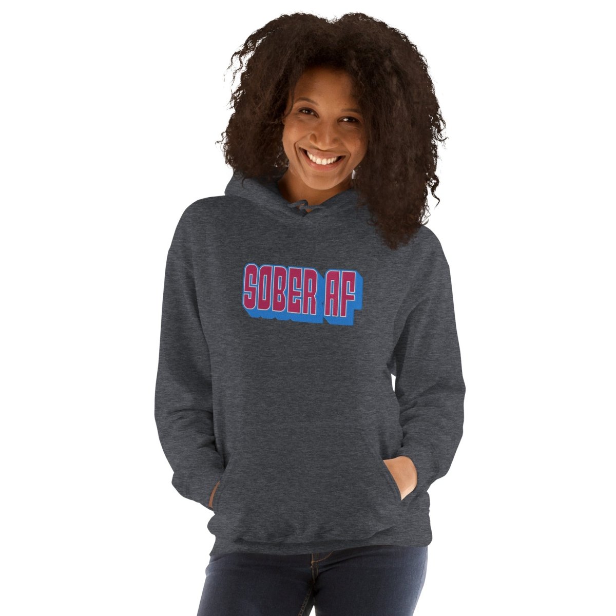 Sober AF Embroidered Premium Unisex Hoodie - Comfortable Pullover Sweatshirt for Men & Women | Perfect for Casual Wear, Street Style & Everyday Outfits