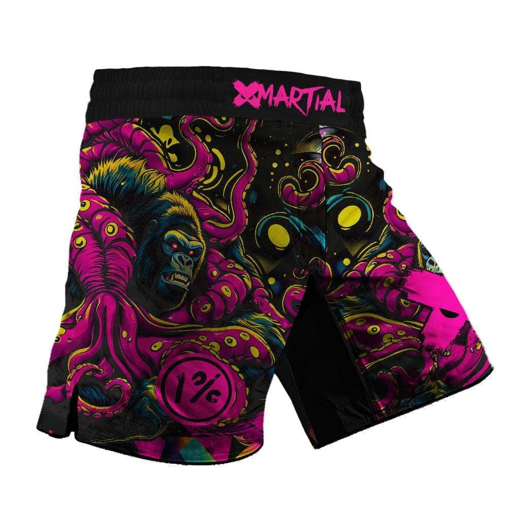 Aggressive Cuddles 2.0 Hybrid Grappling Shorts - MMA BJJ Training Shorts for Men - Perfect for Brazilian Jiu-Jitsu, Wrestling & Combat Sports