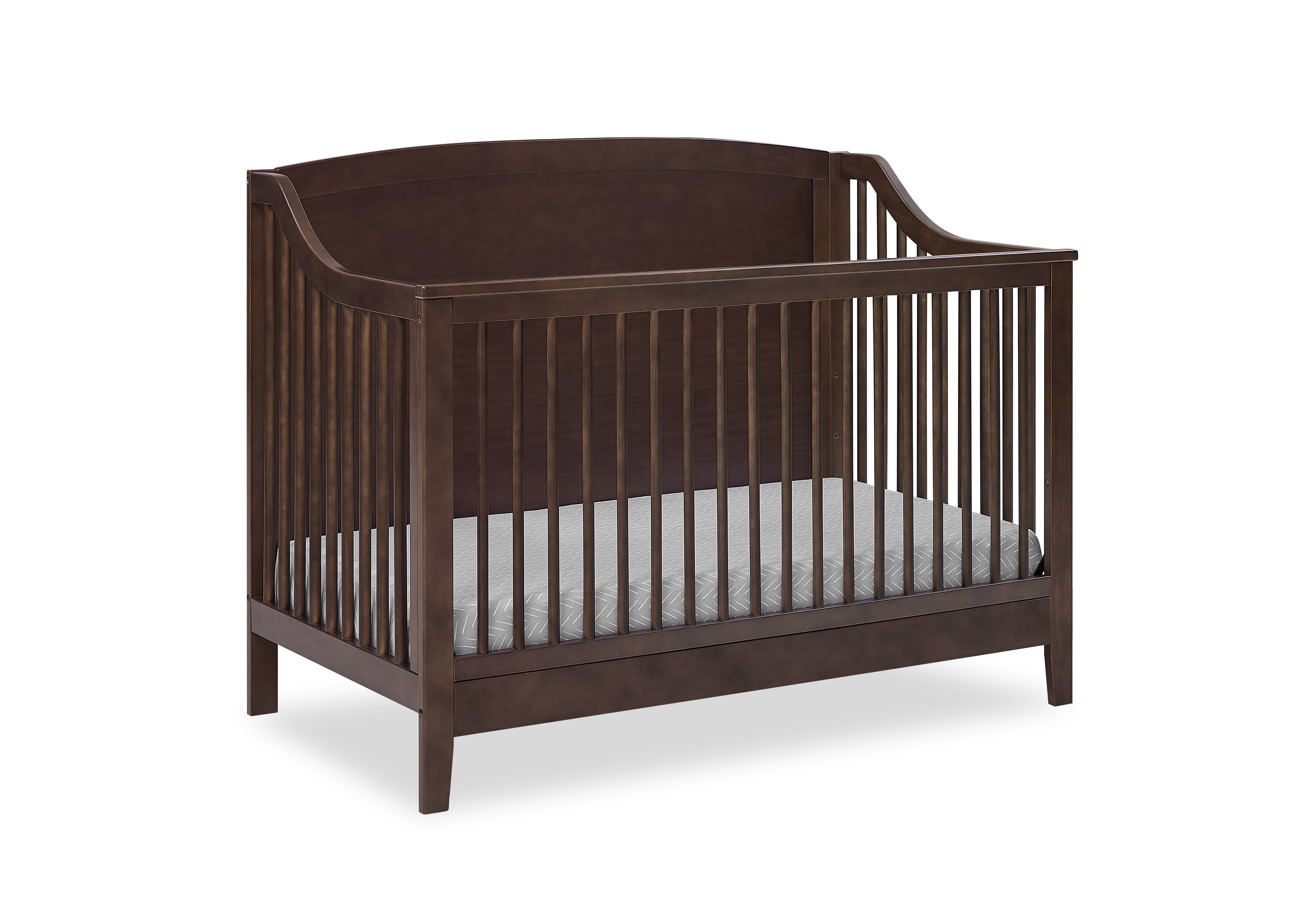 Campbell 6-in-1 Convertible Baby Crib - Toddler Bed & Full-Size Bed Conversion - Safe & Durable Nursery Furniture for Newborns to Teens - Perfect for Bedrooms, Daycares, and Guest Rooms